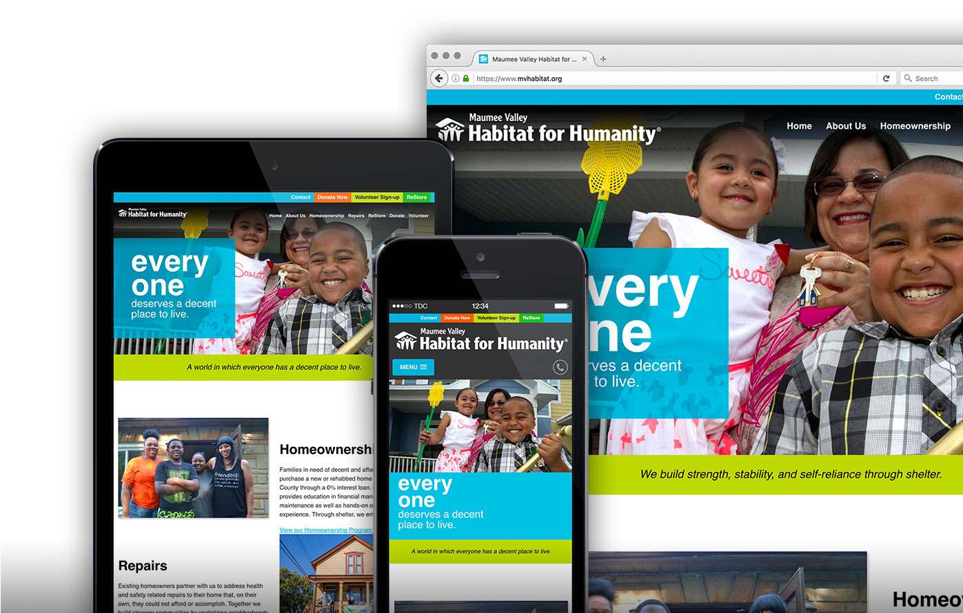 Mobile Responsive. Graphic