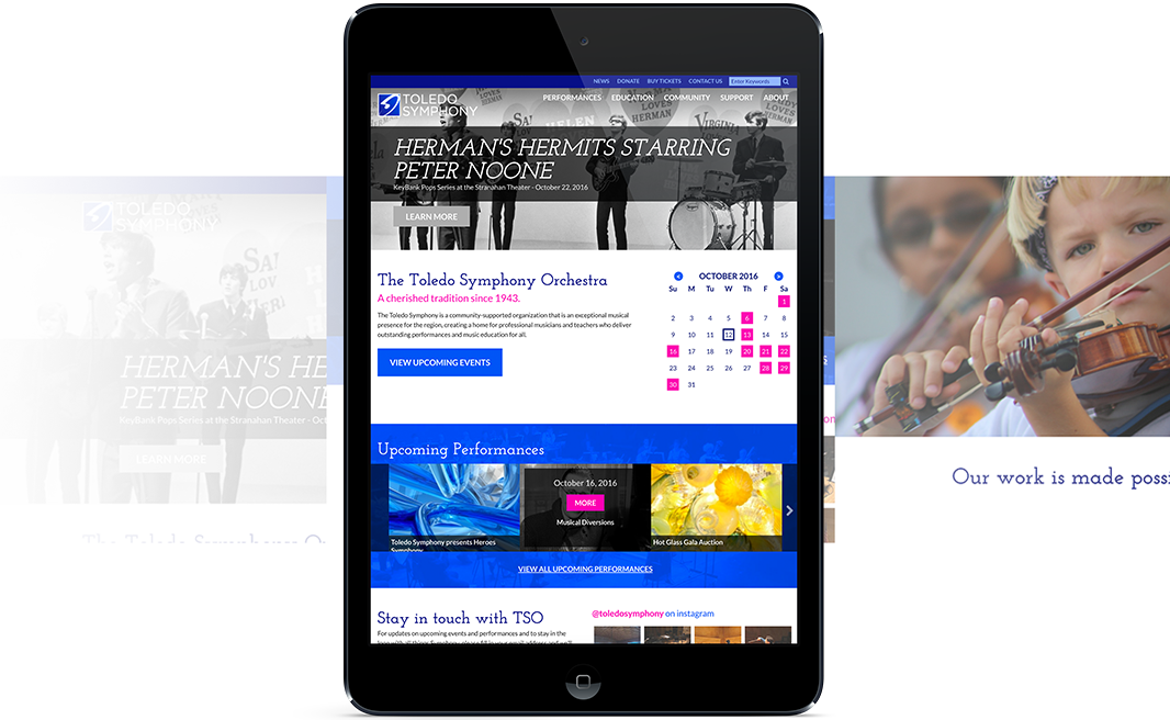 Project Overview Screenshot for Toledo Symphony