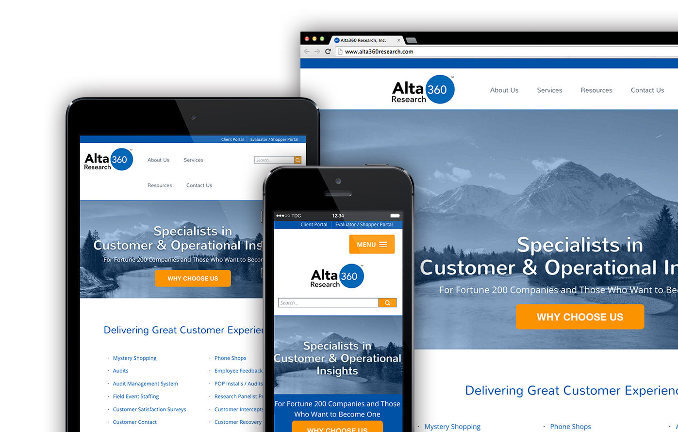 Responsive, mobile-friendly design Graphic