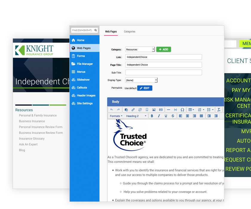 Content Management System Graphic