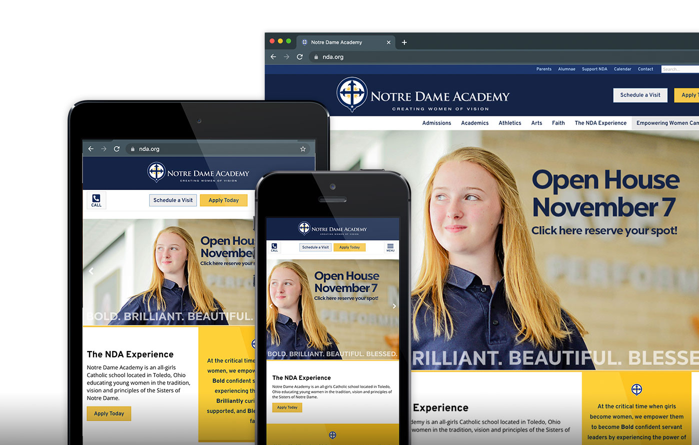 Responsive, mobile-friendly design Graphic