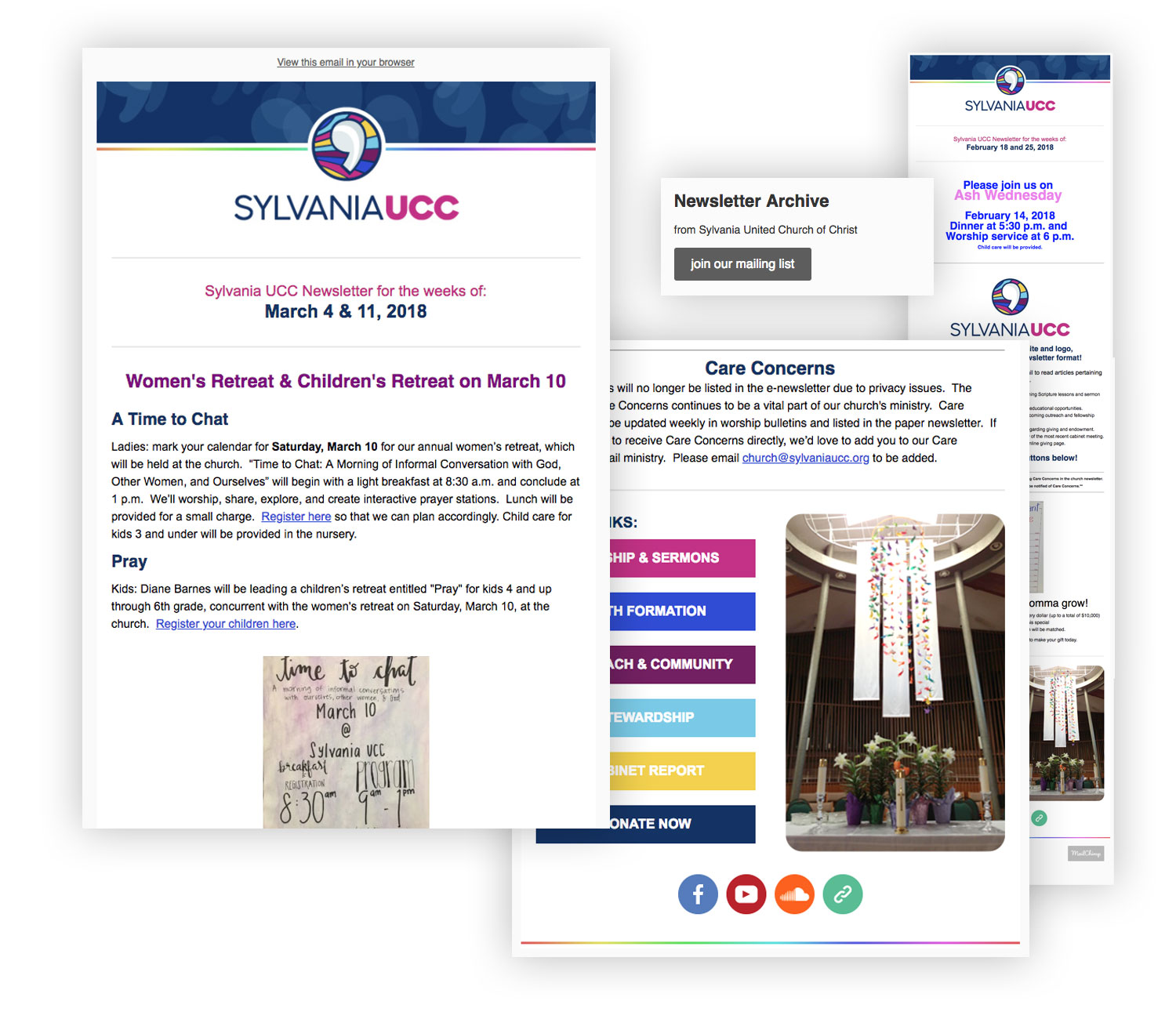 Email Newsletter Design Graphic