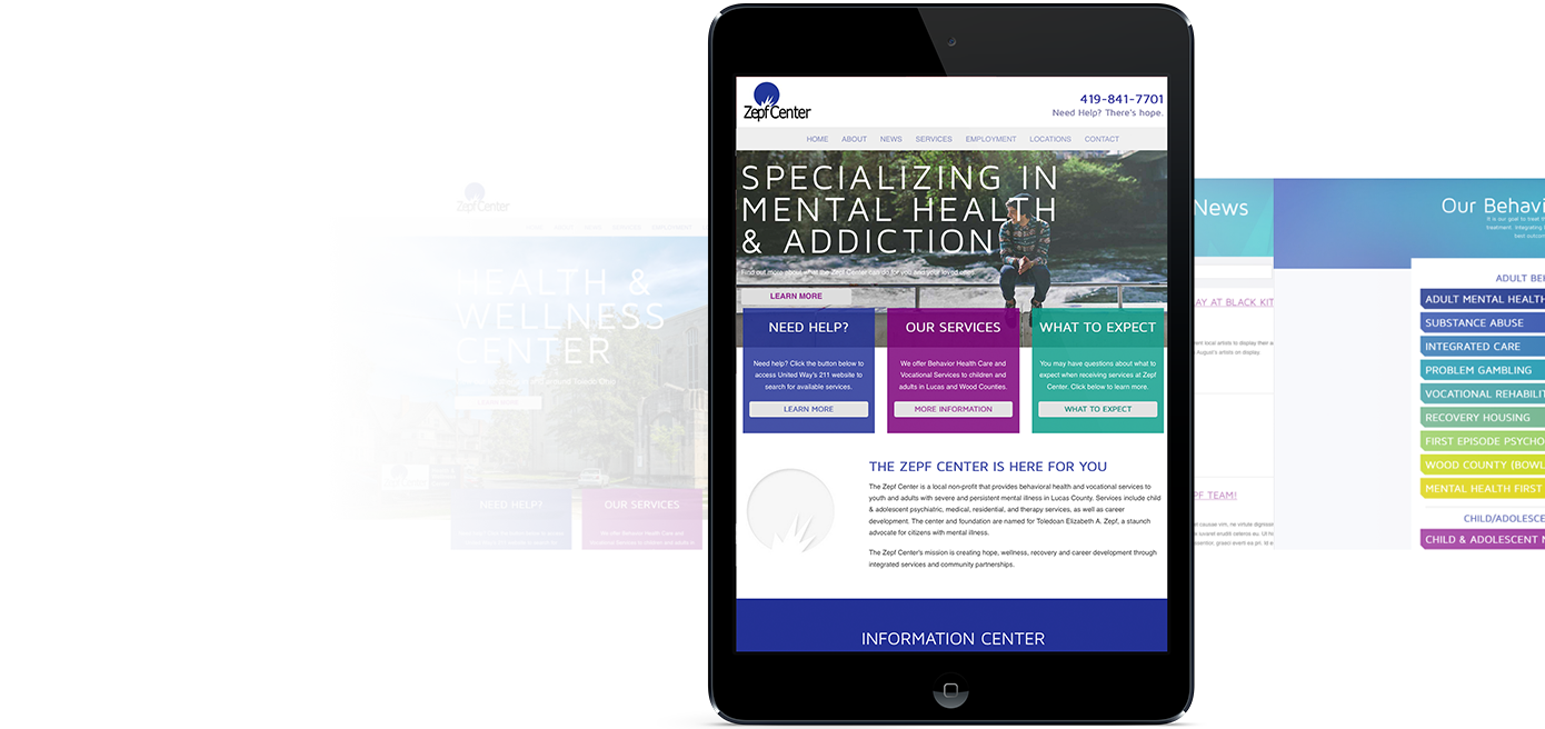 Project Overview Screenshot for Zepf Center